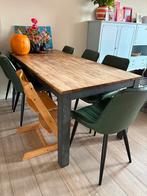 Eettafel + 6 stoelen - Gratis af te halen!, Huis en Inrichting, Tafels | Eettafels, Ophalen, Gebruikt, 100 tot 150 cm, Vijf personen of meer