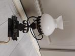 Antieke schemerlamp, Huis en Inrichting, Lampen | Tafellampen, Gebruikt, Glas, Minder dan 50 cm, Antiek