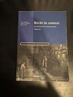 Recht in context, Boeken, A.M.P. Gaakeer; H.S. Taekema; M.A. Loth, Sociale wetenschap, Ophalen of Verzenden, Zo goed als nieuw