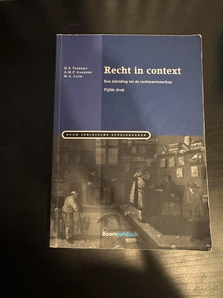 Recht in context, Boeken, Wetenschap, Zo goed als nieuw, Sociale wetenschap, Ophalen of Verzenden