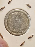 25 cent 1913 zilver nr.2 (08), Postzegels en Munten, Munten | Nederland, Zilver, Ophalen of Verzenden, 25 cent