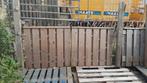 2 houten poorten 100 cm lang ps 118 cm + 180 cm breed scherm, Ophalen, Gebruikt, Hout, 150 tot 200 cm