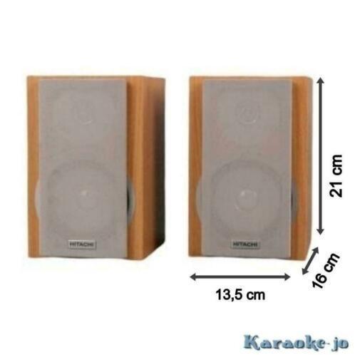HITACHI Stereo Luidsprekerset 4 inch 2-weg 2x 30 Watt, Audio, Tv en Foto, Luidsprekers, Nieuw, Front, Rear of Stereo speakers