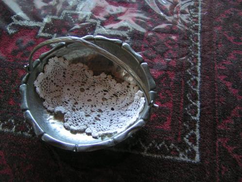 Antiek Tinnen Melkkannetje en een Zilver Tinnen Schaaltje, Antiek en Kunst, Antiek | Tin, Ophalen of Verzenden