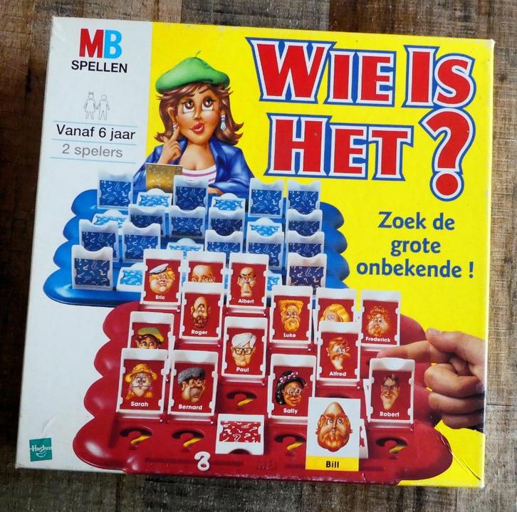 Wie is het? MB vanaf 6 jaar, Hobby en Vrije tijd, Gezelschapsspellen | Bordspellen, Zo goed als nieuw, Ophalen of Verzenden