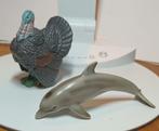 Schleich Kalkoen13136,1999 en Dolfijn D73527,uit2012, Ophalen of Verzenden, Gebruikt