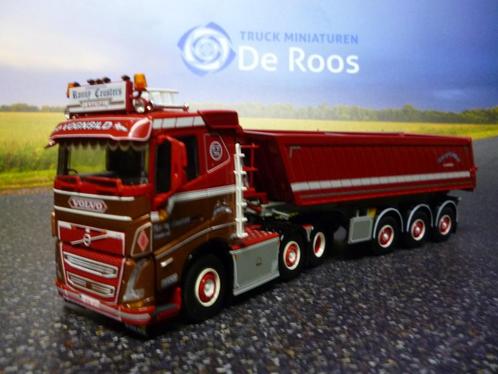 Tekno Volvo FH5 met kipper Ceusters met certificaat, Hobby en Vrije tijd, Modelauto's | 1:50, Nieuw, Bus of Vrachtwagen, Tekno