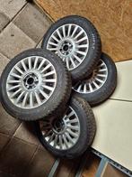 Fiat 500 velgen met winterbanden, Auto-onderdelen, Banden en Velgen, Ophalen, 15 inch, Winterbanden, 195 mm