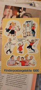 Kinderpostzegels 1990 Stickervel, Postzegels en Munten, Postzegels | Eerstedagenveloppen, Ophalen of Verzenden, Onbeschreven, Nederland