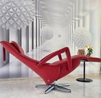Luxe, Italiaans, design relaxfauteuil. Elektrisch, accu.ZGAN, Huis en Inrichting, Fauteuils, Ophalen, Zo goed als nieuw, 50 tot 75 cm