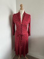 King Louie maat L rode bloemen Emmy jurk, Kleding | Dames, Maat 42/44 (L), Ophalen of Verzenden, Zo goed als nieuw, Knielengte