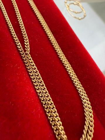 Prachtige 14 kt gouden schakelketting beschikbaar voor biedingen