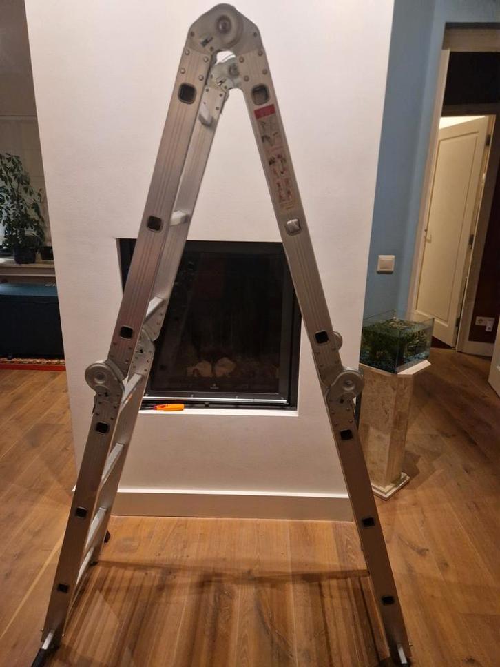 Opvouwbare Trap - Multifunctioneel, Doe-het-zelf en Verbouw, Ladders en Trappen, Gebruikt, Trap, Minder dan 2 meter, Opvouwbaar of Inschuifbaar