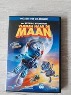 Dvd vliegen naar de maan inclusief 4 3d brillen, Europees, Tekenfilm, Alle leeftijden, Ophalen of Verzenden