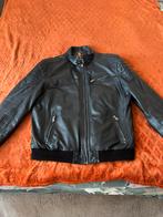 Echt lederen heren jas zeer netjes, Ophalen, Zo goed als nieuw, Maat 56/58 (XL), Zwart