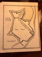 18 / 17e eeuwse gravures plattegronden Zeeland, Ophalen of Verzenden
