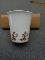 Vintage ESSO tijger porcelijnen bekers, 8X, jaren '60-'70., Verzamelen, Merken en Reclamevoorwerpen, Ophalen of Verzenden, Gebruikt