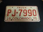 Kentekenplaat licenseplate Colorado 1975 USA, Verzenden, Gebruikt, Auto's