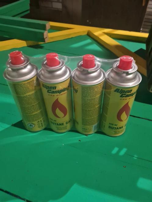 Alpen Camping - Gaspatroon 400 ml | Certificaat: Pi 0875 | E, Tuin en Terras, Gasbarbecues, Gebruikt, Ophalen of Verzenden