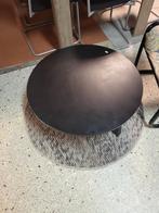 Zwarte Ronde Salontafel 80cm met kleed en stoel, Ophalen, Gebruikt, 50 tot 100 cm, Rond