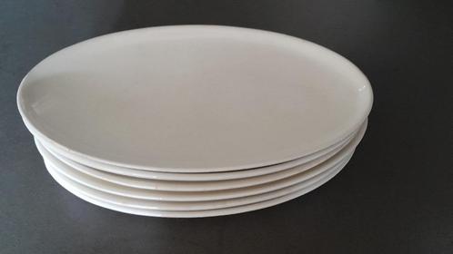 6 serveer/vleesschaaltjes Petrus Regout cremekleurig, Huis en Inrichting, Keuken | Servies, Gebruikt, Schaal of Schalen, Overige stijlen