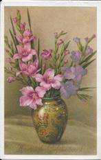 H19 oude gelopen ansichtkaart hartelijk gefeliciteerd, Ophalen of Verzenden, 1960 tot 1980, Gelopen, Feest(dag)