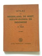 Atlas van Nederland, de West, Ned. Nieuw-Guinea en Indonesië, Boeken, Atlassen en Landkaarten, Gelezen, Overige gebieden, 1800 tot 2000