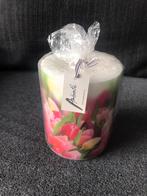 Mooi kaars souvenier met tulpen op, Ophalen of Verzenden, Nieuw