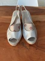 Zgan zilverkleurige Fred de la Bretoniere mt 39, Pumps, Fred de la Bretoniere, Overige kleuren, Ophalen of Verzenden