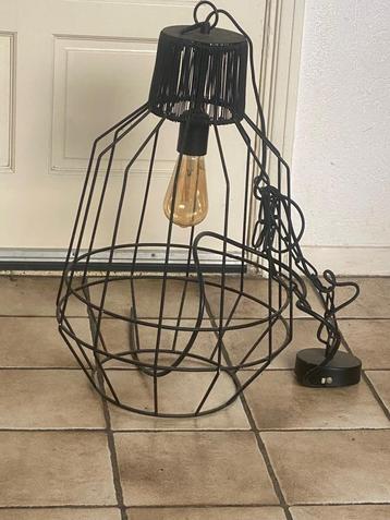  2 x Industrieel Metalen  Hanglamp Zwart beschikbaar voor biedingen