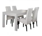 Eettafel Forever Hoogglans MDF wit zwart -ACTIE-, Rechthoekig, Nieuw, 200 cm of meer, 50 tot 100 cm