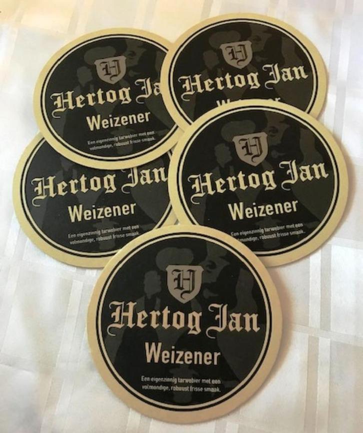 Hertog Jan bierviltjes 13,9 cm Natuurzuiver bier ( set 5x ), Verzamelen, Merken en Reclamevoorwerpen, Nieuw, Overige typen, Verzenden