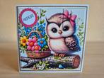A24- diepte kaart- verjaardag- uil op boomstam - 6=5 betalen, Ophalen of Verzenden, Nieuw, Overige thema's