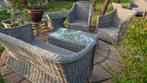 Mooie loungeset van Applebee. Extra dik kunststof wicker, Tuin en Terras, Ophalen, Zo goed als nieuw, Wicker, Bank