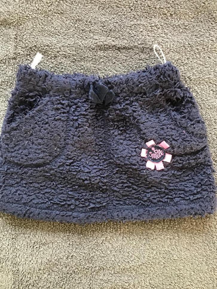 zacht donkerblauw rokje maat 80, Kinderen en Baby's, Babykleding | Maat 80, Gebruikt, Meisje, Jurkje of Rokje, Ophalen of Verzenden