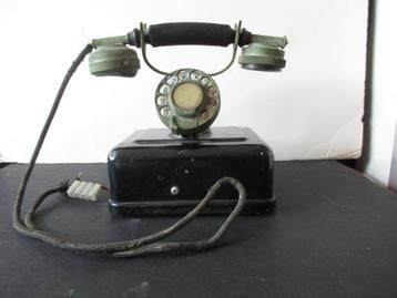 Antieke Telefoon Antiek telefoontoestel met draaischijf  beschikbaar voor biedingen