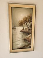 Jakob Servaes schilderij, bomen aan water, Ophalen