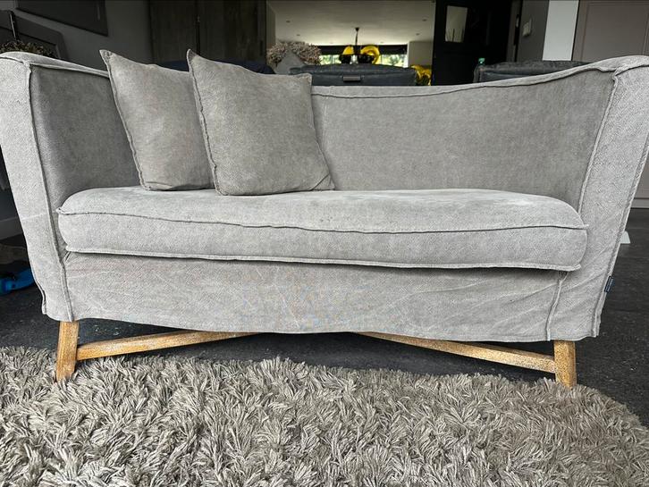 Bankje Dirk Aura Peeperkorn Dutch Label, Huis en Inrichting, Banken | Sofa's en Chaises Longues, Zo goed als nieuw, Tweepersoons