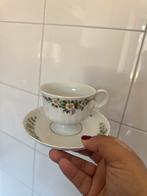 Antiek Eschenbach Bavaria Theekopje met Schotel Bloemmotief, Antiek en Kunst, Antiek | Servies los, Ophalen