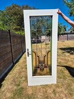 Twee deuren met glas in lood., Ophalen, Gebruikt, 80 tot 100 cm, Binnendeur