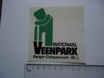 sticker oud Barger Compascuum drenthe Veenpark nationaal, Verzenden, Zo goed als nieuw, Bedrijf of Vereniging