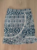 Rokje maat L/XL C&S Paris blauw met witte bolletjes/franjes, Ophalen of Verzenden, Nieuw, Maat 46/48 (XL) of groter, Blauw