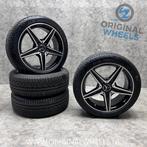 18 inch originele C43 AMG velgen + winterbanden Mercedes C, Gebruikt, Banden en Velgen, Overige maten, Mercedes