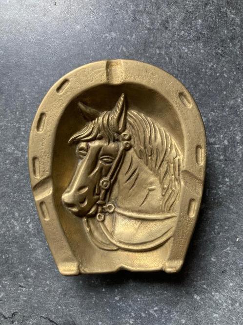Messing asbak paard!!!!, Antiek en Kunst, Antiek | Koper en Brons, Ophalen of Verzenden
