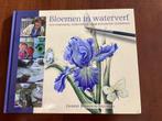 Janneke Brinkman Boek Bloemen in Waterverf, Ophalen of Verzenden, Zo goed als nieuw, Boek of Gids