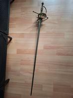 Floret, rapier, degen antiek. Graveringen en messing handvat, Antiek en Kunst, Ophalen of Verzenden