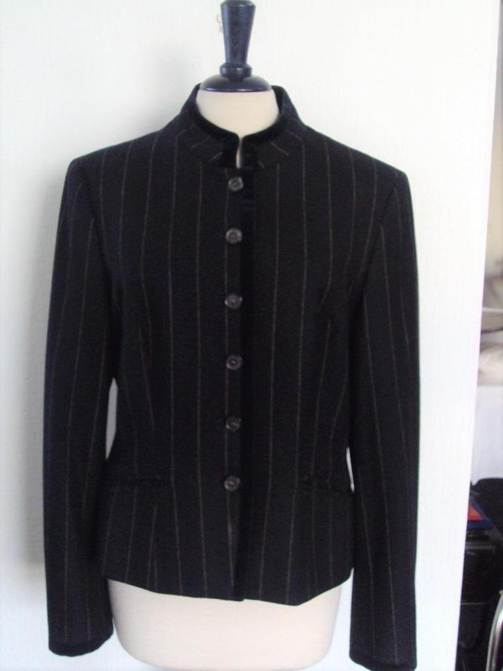 Klassiek jasje van *MARK* blauw/camel streepje maat 40, Kleding | Dames, Jasjes, Kostuums en Pakken, Zo goed als nieuw, Jasje