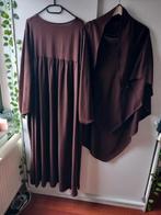 Prachtig nieuw abaya met heupkhimar 2delig., Ophalen of Verzenden, Zo goed als nieuw, Overige typen