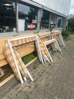 Partij houten markiezen nieuw te bekleden, Ophalen of Verzenden, Zo goed als nieuw