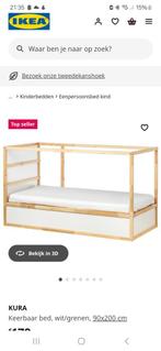 Ikea bed kura, Huis en Inrichting, Ophalen, Gebruikt, 90 cm, Eenpersoons